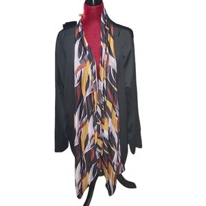 LoveUDear Black Ribbon Shawl Collared Cardigan Tunic-like 3XL (NWT)